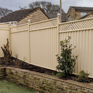 Cream Trellis with Ball Caps