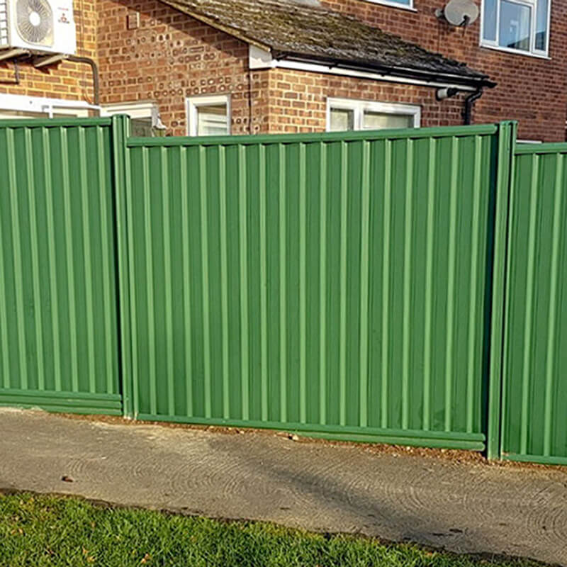 ColourFence Green Fence with Flat Caps | ColourFence