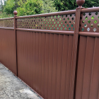 ColourFence Brown with Ball Caps